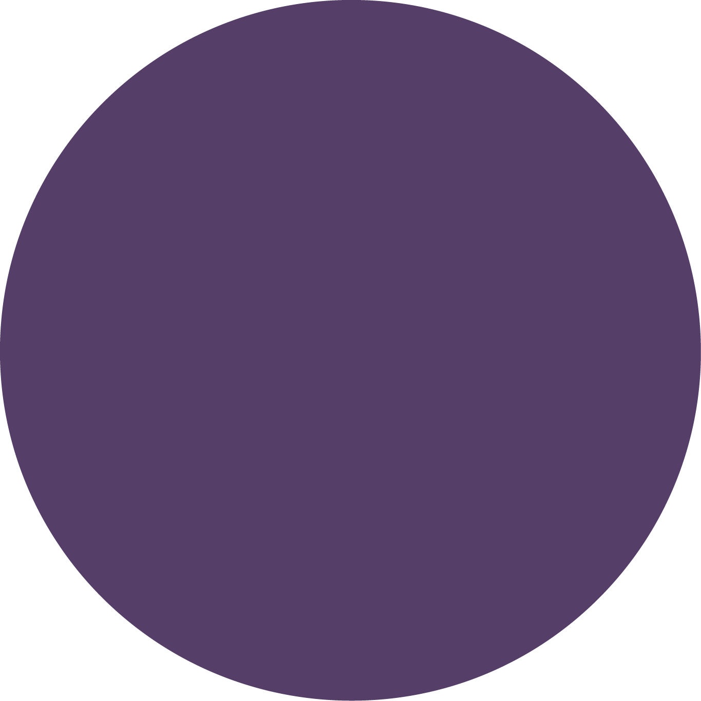 Imagem ilustrativa de um circulo roxo.